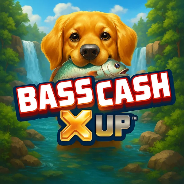 Bass Cash X UP logo by Alchemy Gaming at Koning Bet