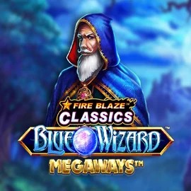 Play the Fire Blaze Blue Wizard Megaways slot by Rarestone Gaming on Koning Bet