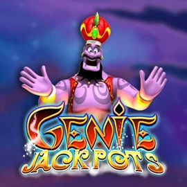 Jackpots logo of Genie Jackpots from Blueprint Gaming at Koning Bet