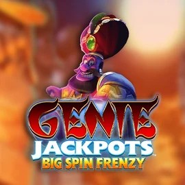 Genie Jackpots: Big Spin Frenzy slot logo by Blueprint Gaming at Koning Bet