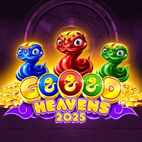 Official Slots logo: Goood Heavens by Rarestone Gaming at Koning Bet