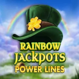 Rainbow Jackpots Power Lines by Red Tiger Gaming, showcased at koningbetscasino.com – game logo