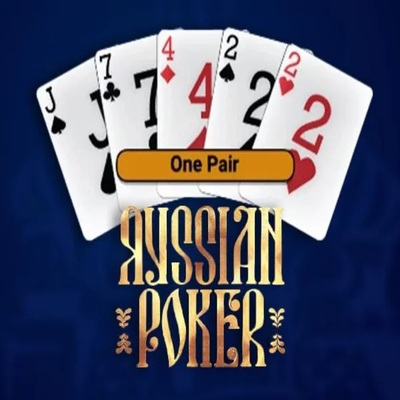 Russian Poker slot logo by OneTouch Games at Koning Bet